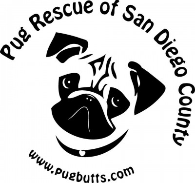 Pug Rescue of San Diego County Logo