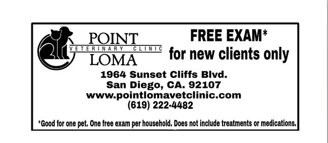 Point Loma Free Exam for new clients banner